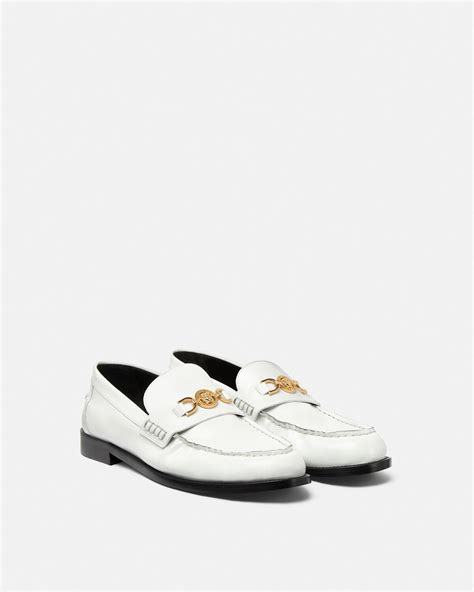 mocasines versace hombre blancos|VERSACE Mocasines .